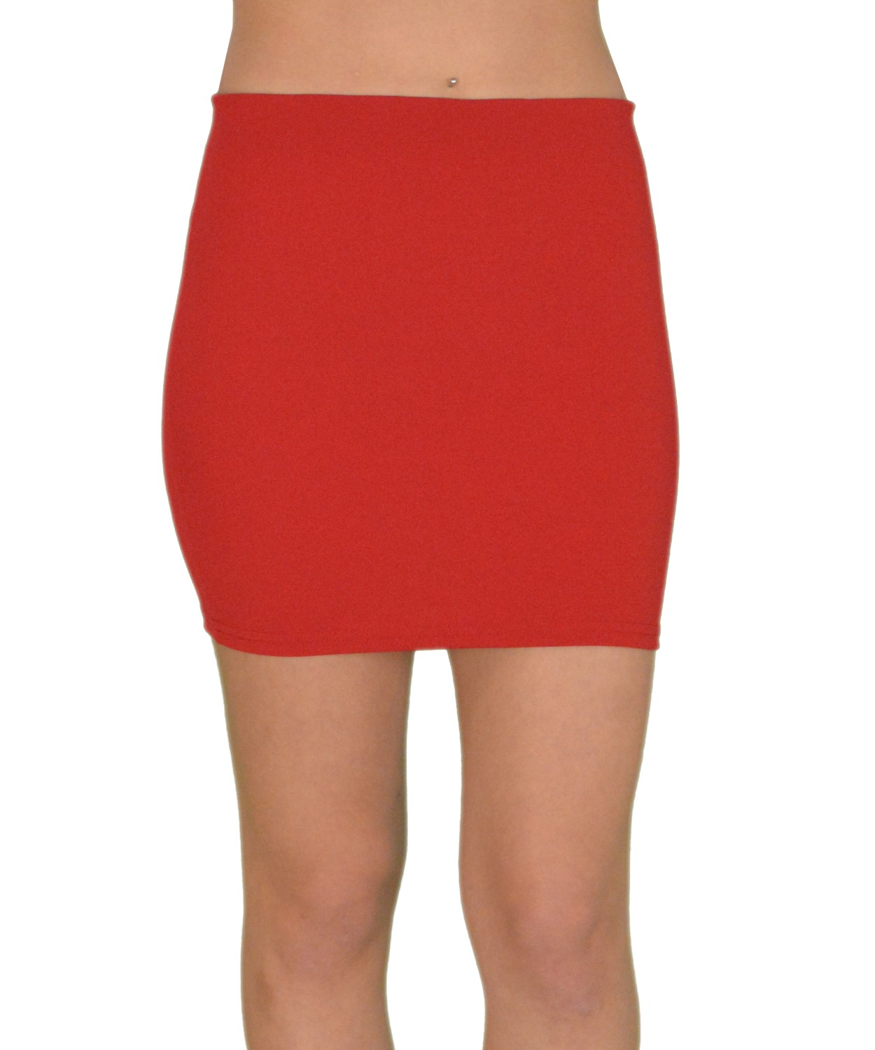Γυναικεία μίνι φούστα με λάστιχο κόκκινη Brown Sugar 013904058